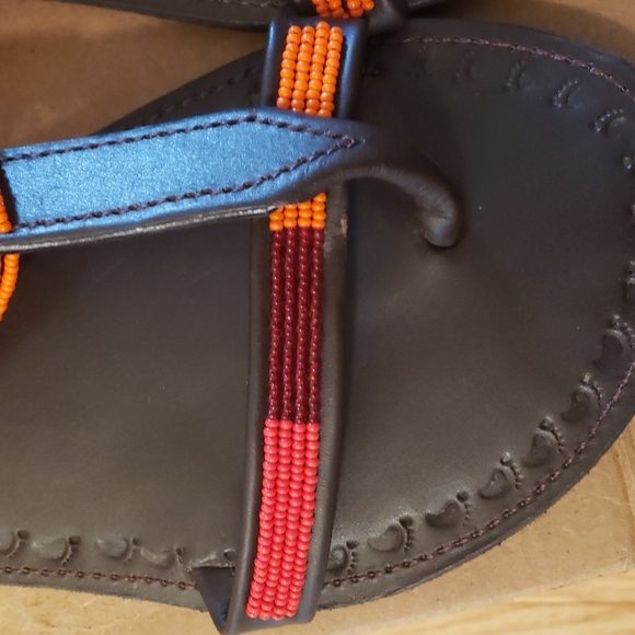 Handmade Beaded Sandals - Picture 4 of 4